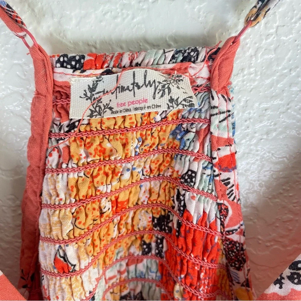 Free people through the vine maxi dress Size Small orange - Picture 8 of 16